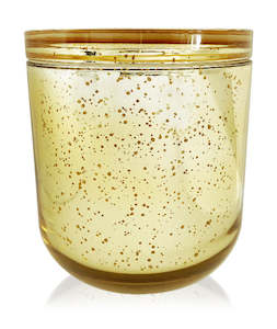 Christmas Sale: Jumbo Round Bottom Tumbler - Mercury Gold Jar with Glass Lid 700ml