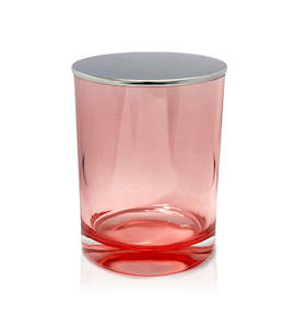 Mothers Day: Vogue Tumbler - Pink Jar with Silver Metal Lid 250ml