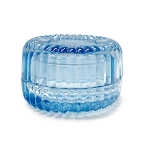 Light Blue Macaron Glass Jar with Lid 90ml