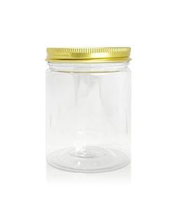 200ml Plastic Jar with Gold Lid
