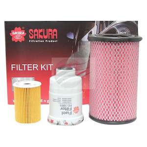 Sakura K-18070 Filter Kit Suits Nissan Navara D22 ZD30DDT 3.0L Turbo