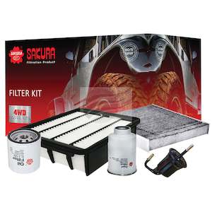 Filter Kits: Sakura K-11410 Filter Kit Suits Toyota Land Cruiser Prado LC 1GDFTV