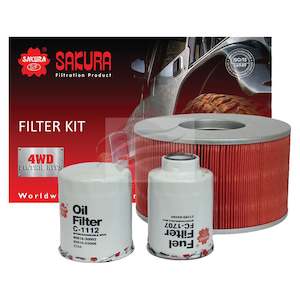 Filter Kits: Sakura K-11260 Filter Kit Suits Toyota Landcruiser HDJ100 1HD-FTE