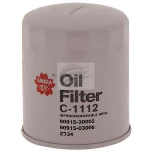 Oil Filters: Sakura C-1112 Oil Filter Fits Z334 WZ334