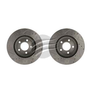Bremtec BDR504EV Brake Disc Front Pair Suits Ford Falcon BA L & R Slotted
