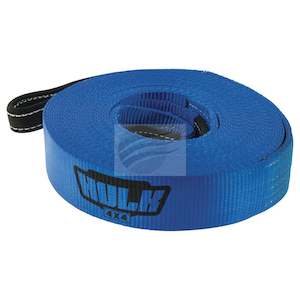Recovery Gear: HULK Premium Winch Extension Strap 5000Kg 60mm X 18M Blue