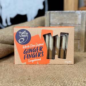 Molly Woppy White Choc Dipped Ginger Fingers, 165g