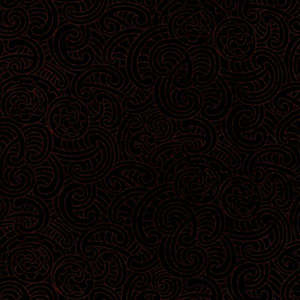 Maori Prints: Ponga Koru Beige on Black