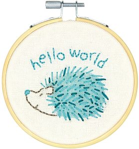 Needlework Kits For Children: Dimensions Embroidery Kit - Hello Hedgehog (includes hoop!)