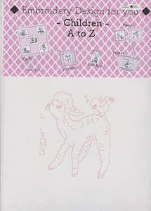Needlework Kits For Children: ABC Patterns Embroidery Kit for Children / Learners - Lamb with Bird