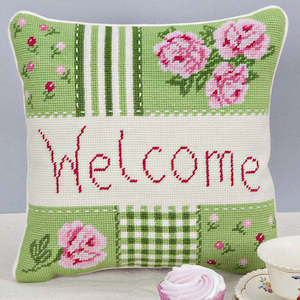 Sale Needlework: Twilleys Tapestry Cushion Kit - Welcome Cushion