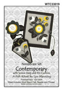 Sale Needlework: Felt Kit - Needlecase Set in Contemporary style