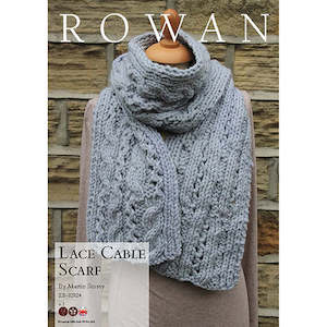 Rowan Yarn Booklets: Rowan Knitting Pattern - Lace Cable Scarf by Martin Storey using Rowan Big Wool