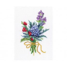 Rto Cross Stitch Kits: RTO Cross Stitch Kit - Forest Buttonholes Purple