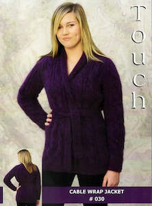 Sale Patterns: Touch Knitting Pattern 30 - Ladies Cable Wrap Jacket in 12-ply brushed Mohair