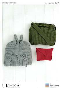 UKHKA 147 - Easy Knit Bags in 14-ply / Chunky