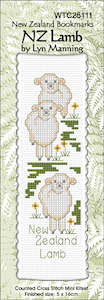 CraftCo Cross-stitch bookmark kit - NZ Map and Sheep
