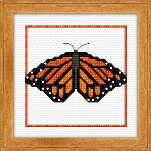 Needlework: CraftCo Cross-stitch kit - Monarch