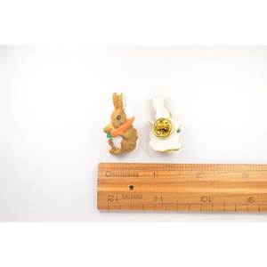 Beatrix Potter Pins - Peter Rabbit, Mrs. Ribby, Hunca Munca & Jemina Puddleduck