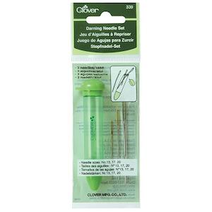 Knitting Crochet Haby: Clover 339 - Chibi Darning Needle Set - Includes handy carrying case
