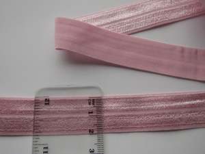 Flowers: 3.3m Rose Pink 20mm Fold over elastic FOE elastic