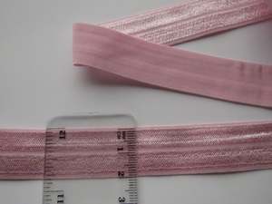5.6m Rose Pink 20mm Fold over elastic FOE elastic