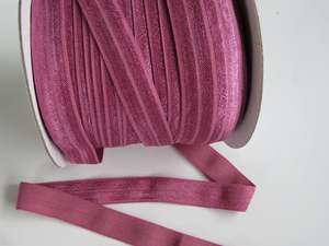 Flowers: 5m Victorian Rose Pink 15mm  foldover elastic fold over FOE 15mm