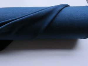 85 To 100 Merino Fabrics: 80cm Coventry Airforce blue 85% merino 15% corespun nylon jersey knit 120g