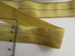 Sewing Supplies 1: 4m Dijon Gold 20mm fold over elastic foldover FOE