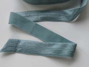 50 yard / 45.6m Roll Nile blue 20mm Fold over elastic FOE elastic Foldover
