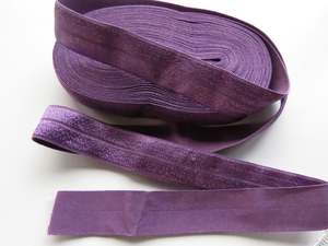 50 yard / 45.6m Roll Amethyst Purple 20mm Fold over elastic FOE elastic Foldover