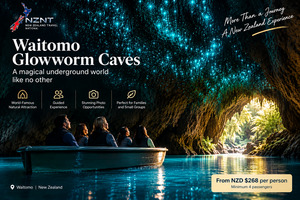 Waitomo Glowworm Caves & Hamilton Gardens Day Tour
