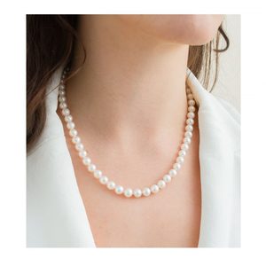 7mm-8mm White Freshwater Pearl Necklace New Zealand Pearl