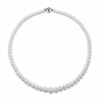 Baroque White Colour Freshwater Pearl Necklace New Zealand Pearl