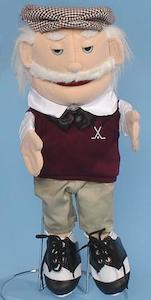 Puppets: Hank the Golfer 45cm medium size Hand Puppet (Code 251)