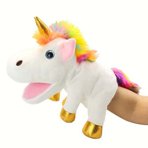 Puppets: Unice White Unicorn Hand Puppet 30 cm (Code 263)