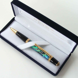 Products: Sophisticated Pens (New Zealand Paua) in a velvet box
