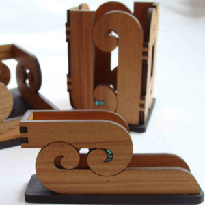 Products: Business Card Holders NZ Rimu & Paua