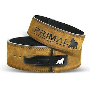 Primal Lifting Gear: WEIGHTLIFTING LEVER BELT BROWN