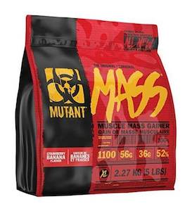 Weight Gainers: MUTANT MASS, MASS GAINER 5LB