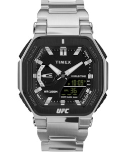 Timex: Timex UFC Colossus 45mm Stainless Steel Bracelet Watch TW2V84600