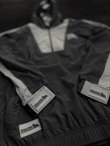 Half zipped Grey sauna jacket