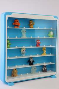 43 Spots | Ooshies Display Wall Mounted or Tabletop | 43 Spots + Acrylic Front