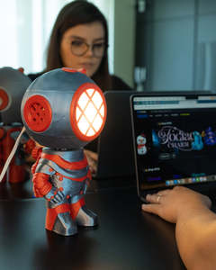 Household Art: Mecha Diver - Table/Desk Lamp