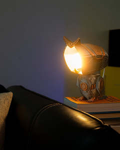 Household Art: Mecha Owl - Table/Desk Lamp