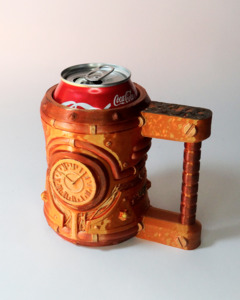 Household Art: Steampunk Can Holder Mug