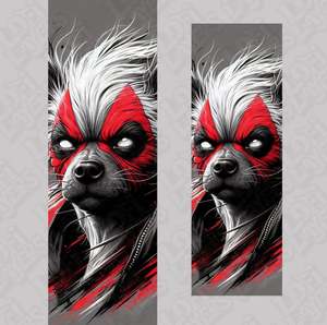 Hueforge Bookmarks: Marvel Comics Dogpool (Deadpool) HueForge Bookmark Set
