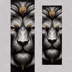 Hueforge Bookmarks: Game of Thrones Lannister Lion HueForge Bookmark Set