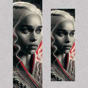 Game of Thrones Daenerys Targaryen HueForge Bookmark Set