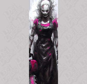 Barbie as Leatherface HueForge Bookmark Set